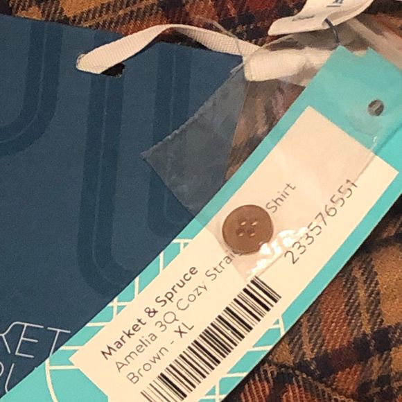 Market & Spruce 3Q Cozy Straight Fit Shirt Size XL - Picture 3 of 4